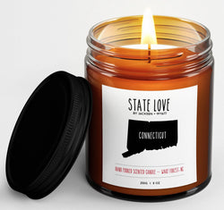 Connecticut State Love Candle - Jackson and Wyatt, Inc