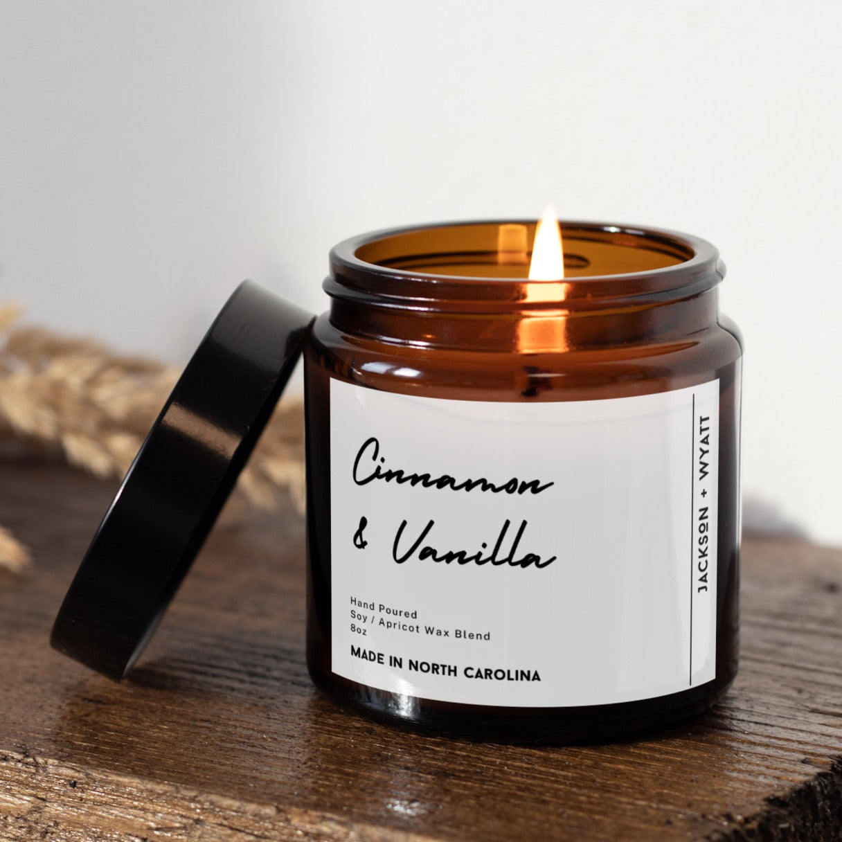 Cinnamon & Vanilla 8oz Candle