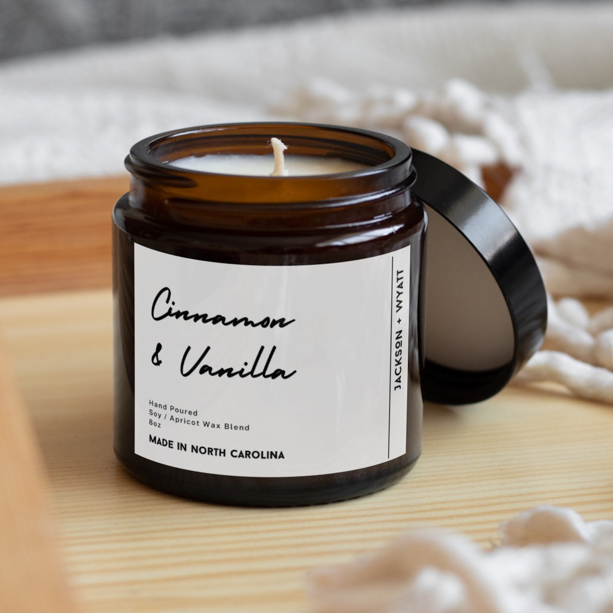 Cinnamon & Vanilla 8oz Candle