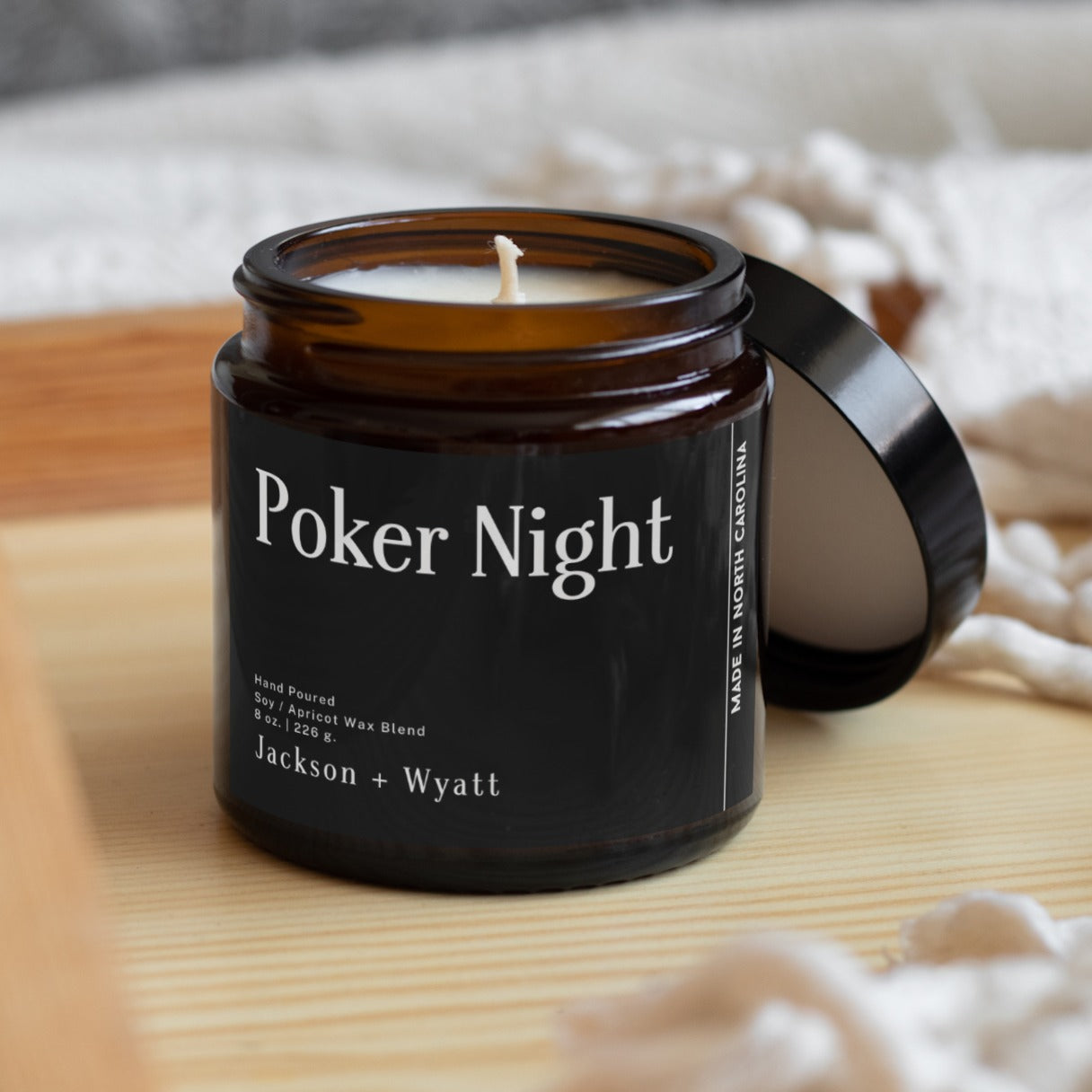 Poker Night 8oz Candle