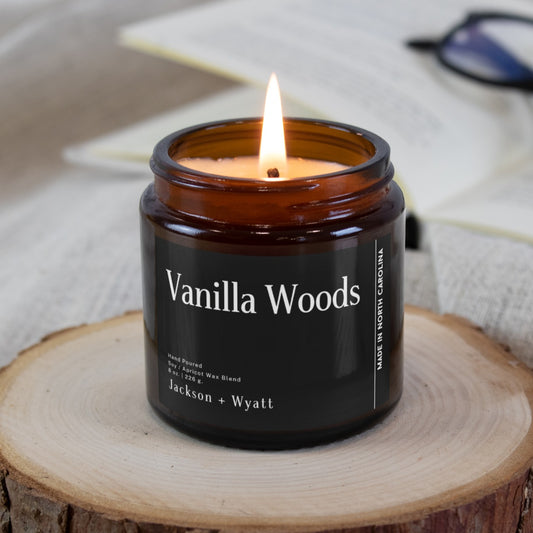Vanilla Woods 8oz Candle