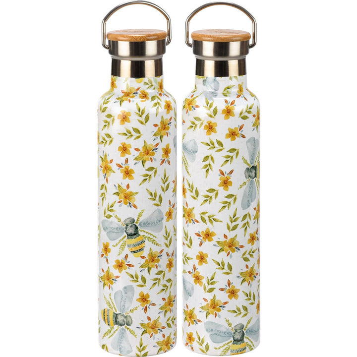 Floral Bee Insulated Bottle