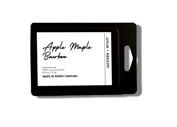 Apple Maple Bourbon Scented Wax Melts Organic Hand Made 100% soy toxin free wax melt burner wax melt warmer - Jackson and Wyatt, Inc