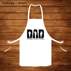 Dad Veteran Apron  - Christmas Gift Stocking Stuffer Father's Day Gift Chef Apron - Jackson and Wyatt, Inc