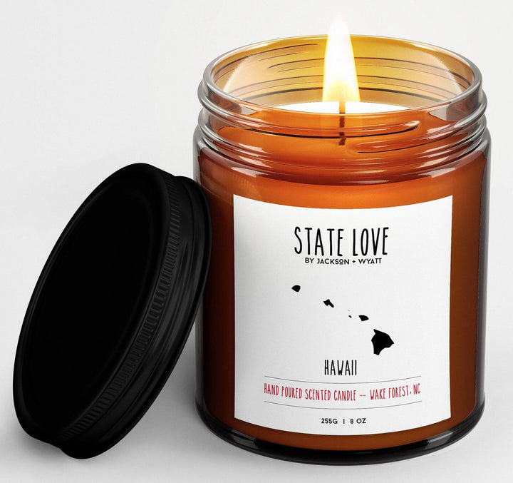 Hawaii State Love Candle - Jackson and Wyatt, Inc