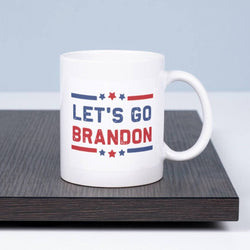 Republican Let's Go Brandon Funny Mugs Coffee Mug Ceramic Mug Gifts for Mom Gift for him Father's Day Gift funny coffee mug handmade Dad - Jackson and Wyatt, Inc