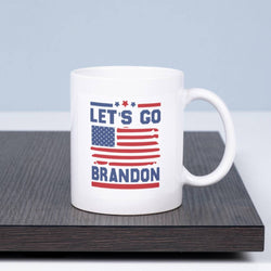 Republican Let's Go Brandon Funny Mugs Coffee Mug Ceramic Mug Gifts for Mom Gift for him Father's Day Gift funny coffee mug handmade Dad - Jackson and Wyatt, Inc